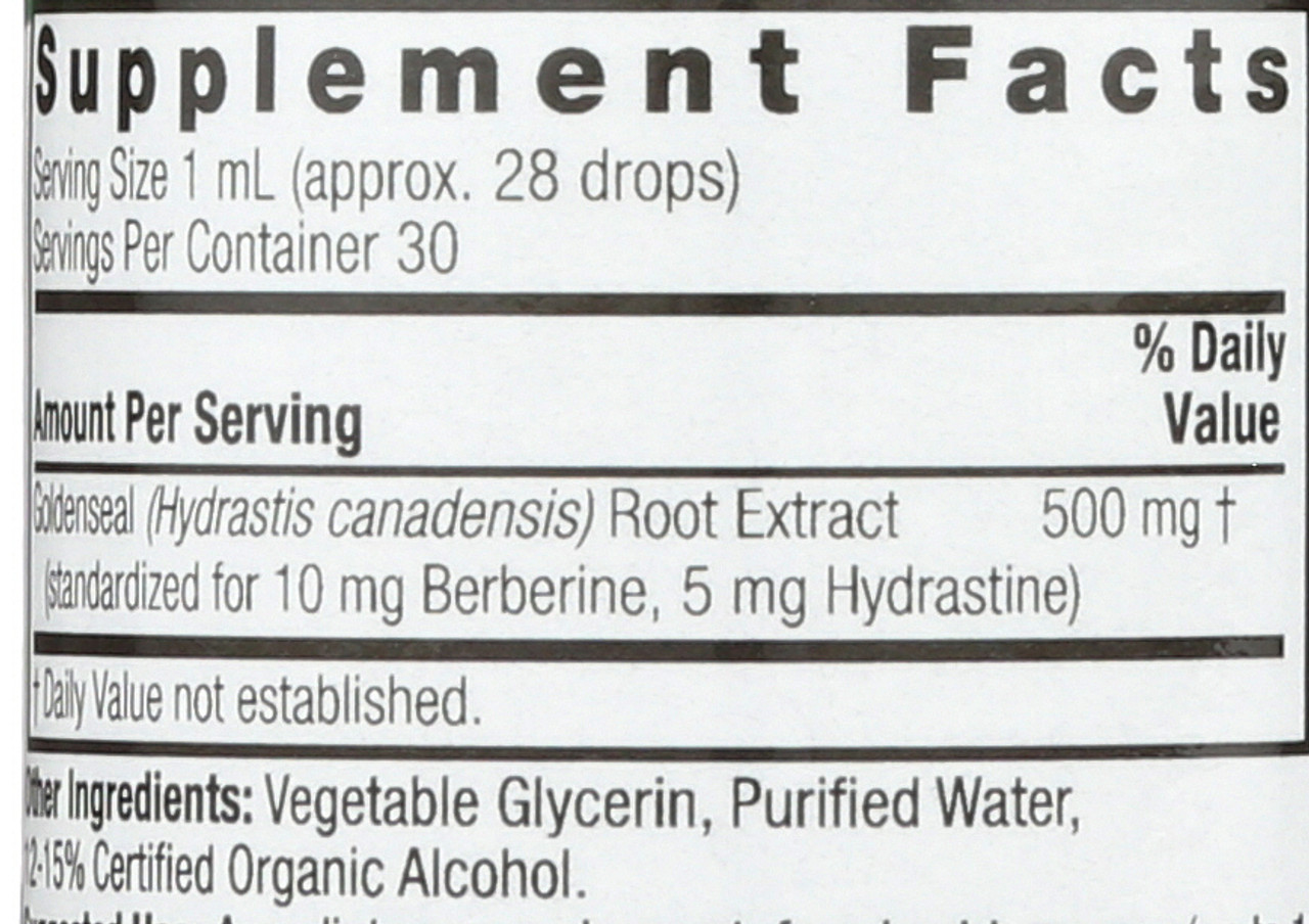 Goldenseal Root  1 Fl oz 30 Ml