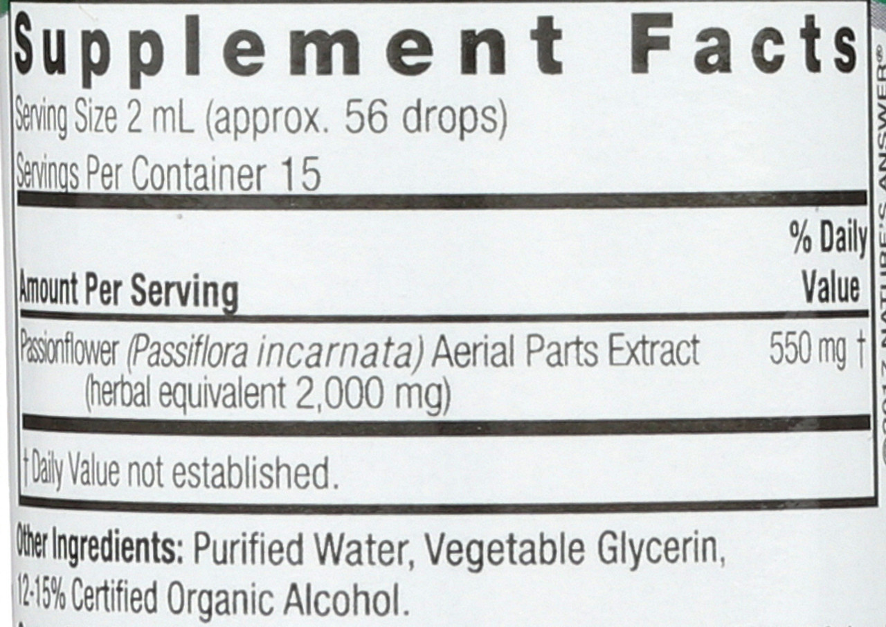 Passionflower  1 Fl oz 30 Ml