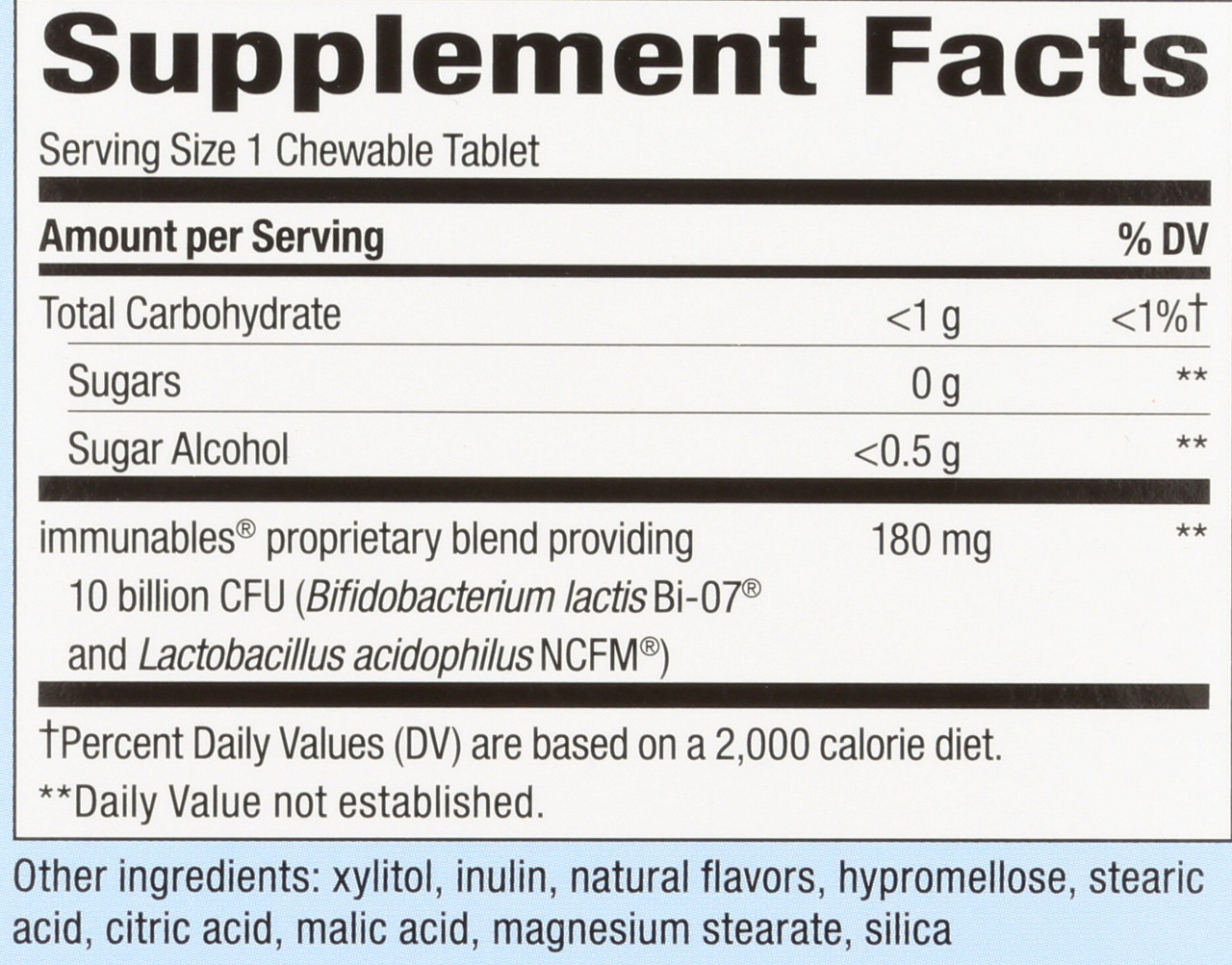 Primadophilus® Optima Kids Immunity 10B Digestion Developed Just For Kids, Our Product Contains The Immunables® Probiotic Blend, A Unique Formula Of Researched Strains That Has Been Shown To: Reduce Days Absent From Daycare, Promote Healthy Immune Fu