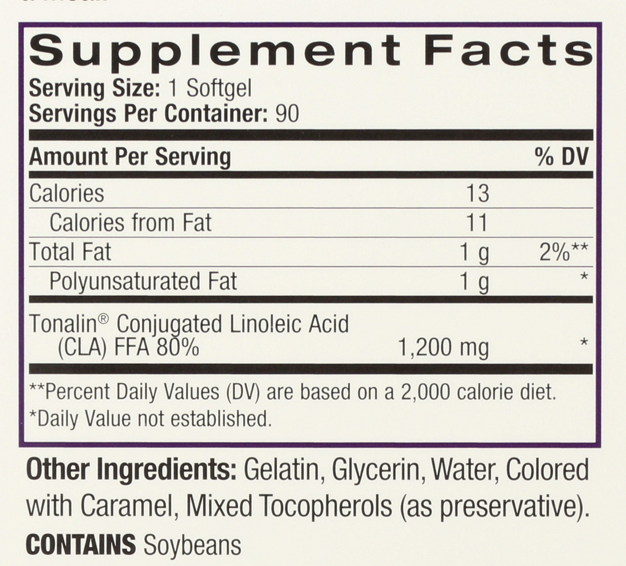 Vitamin/Supplements Tonalin® Cla 1,200Mg  90 Softgels