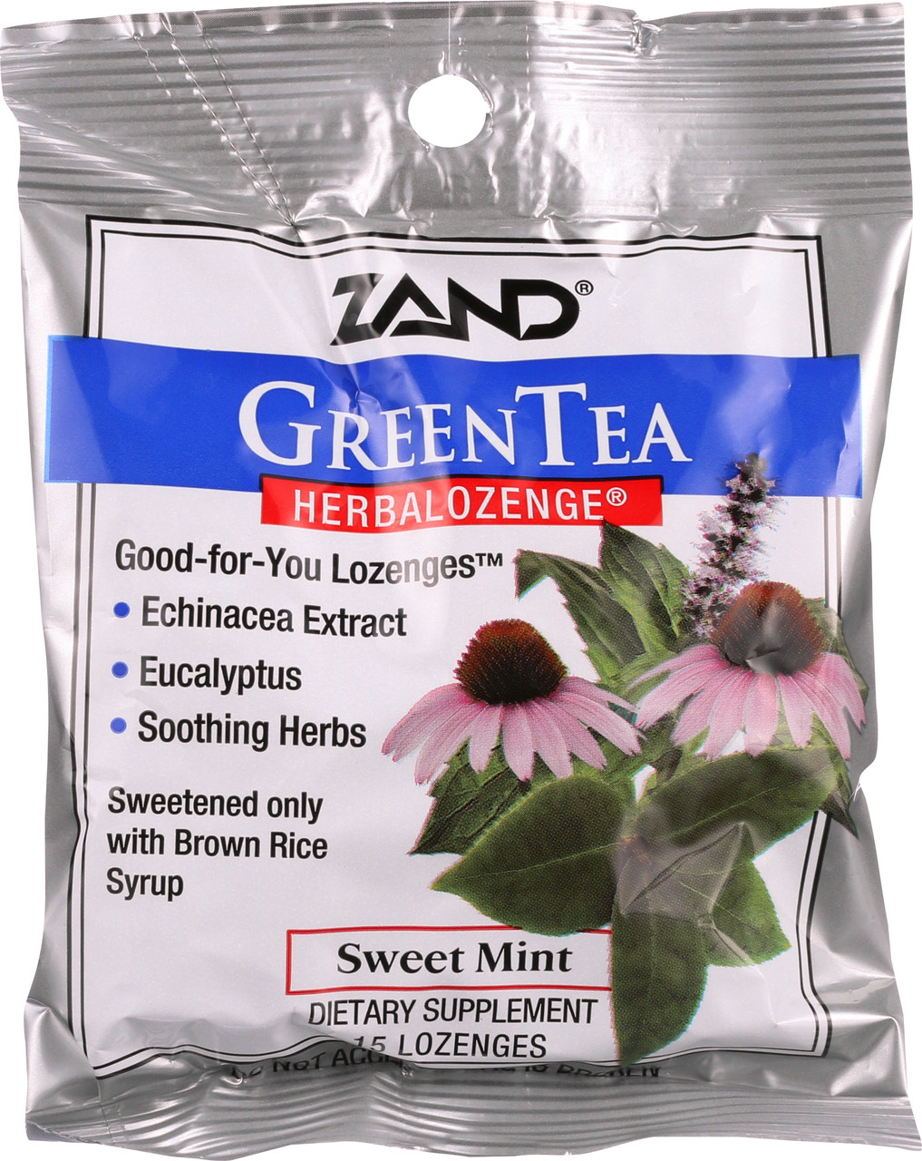 Green Tea Herbal Lozenge Sweet Mint