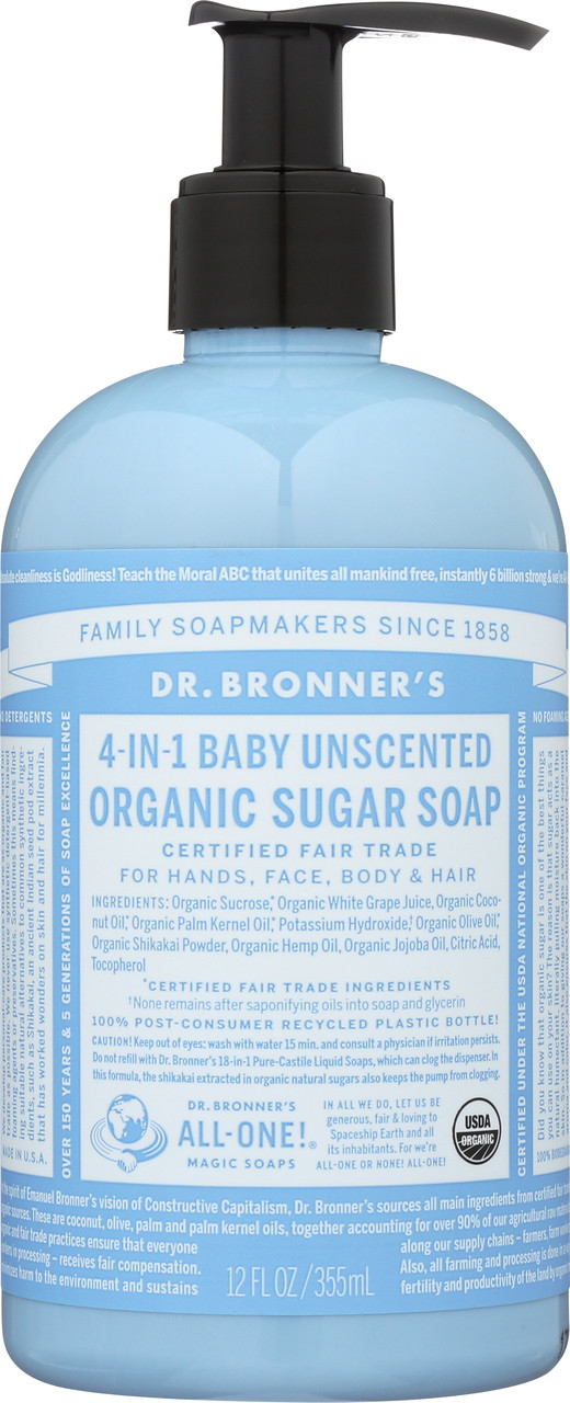 Hand Soap Baby-Unscented Organic Sugar