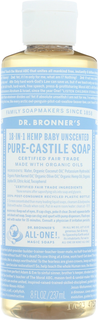 Liquid Soap 18-In-1 Hemp Baby-Unscented