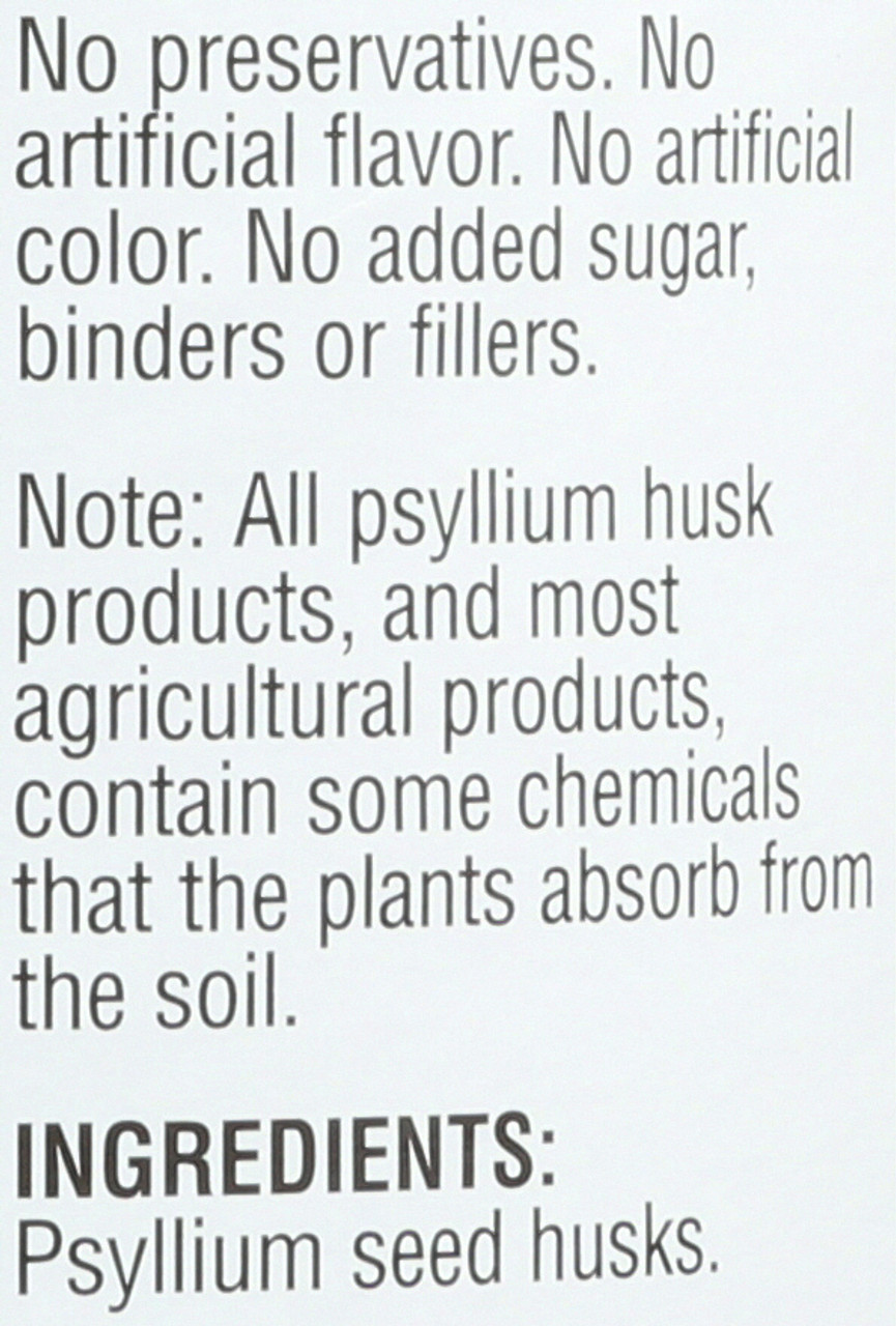 Psyllium Whole Husks Colon Cleanser Dietary Supplement 12 Ounce 340 Gram