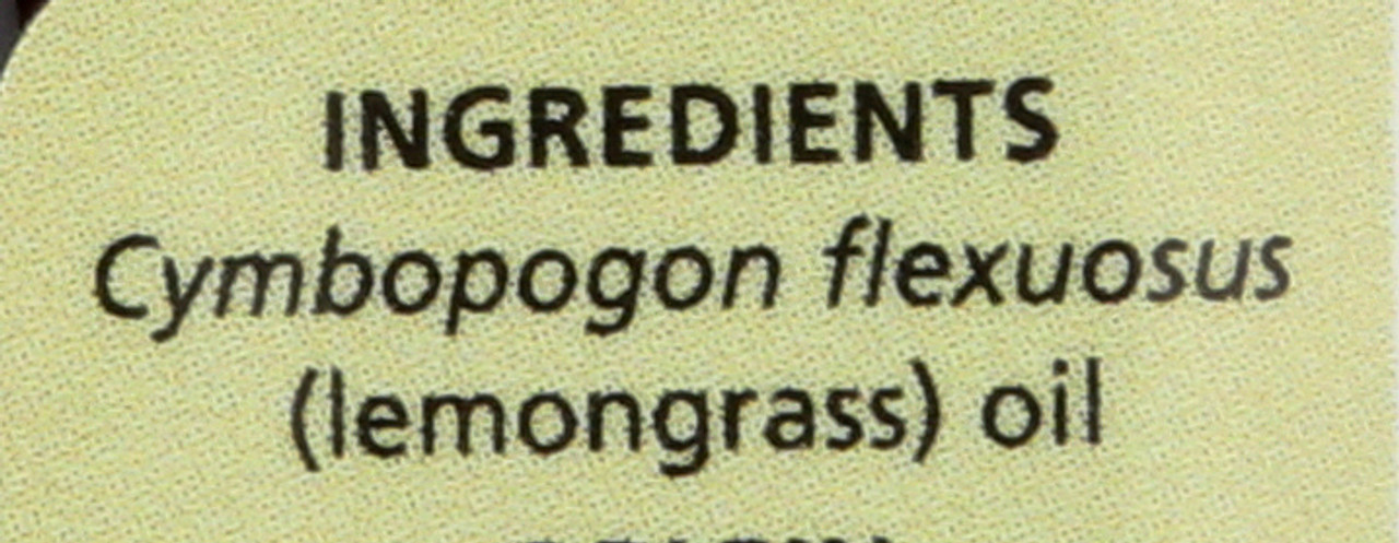 Lemongrass Essential Oil Lemongrass 0.5 Fl oz 15 Ml