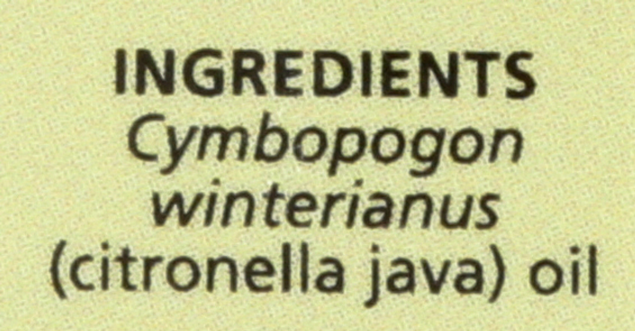 Citronella Java Essential Oil Citronella Java 0.5 Fl oz 15 Ml