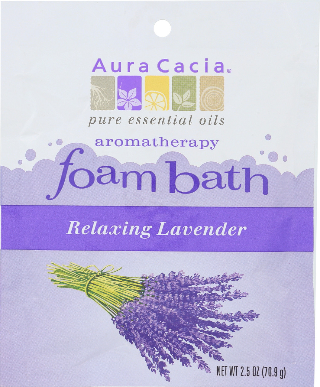 Relaxing Lavender Aromatherapy Foam Bath Packet