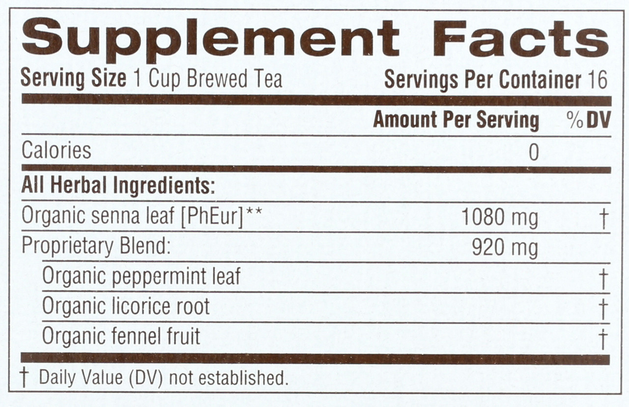 Laxative Tea Peppermint Peppermint 16 Tea Bag 1.13oz