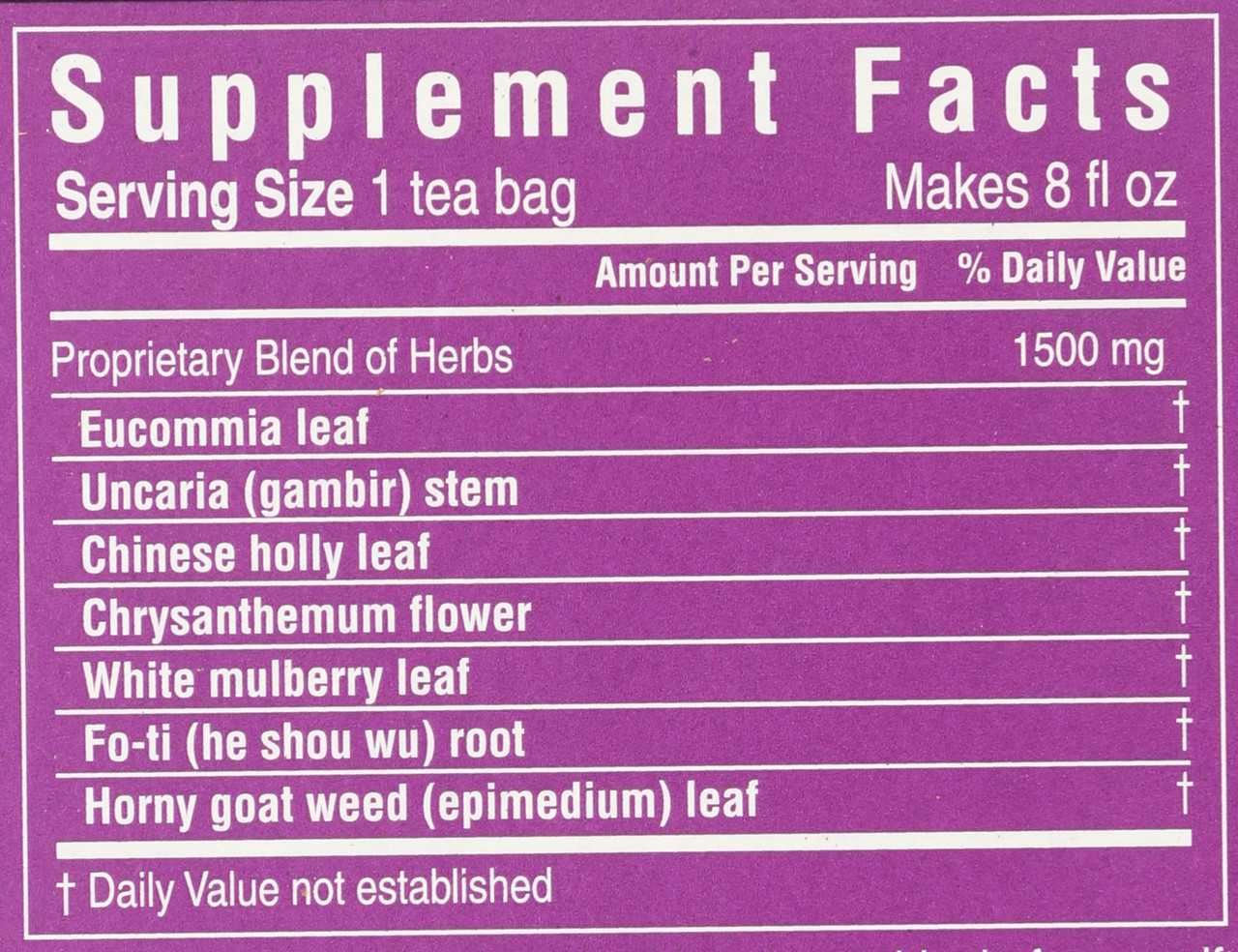 Tea Blood Pressure Tea 20 Tea Bags 1.06oz