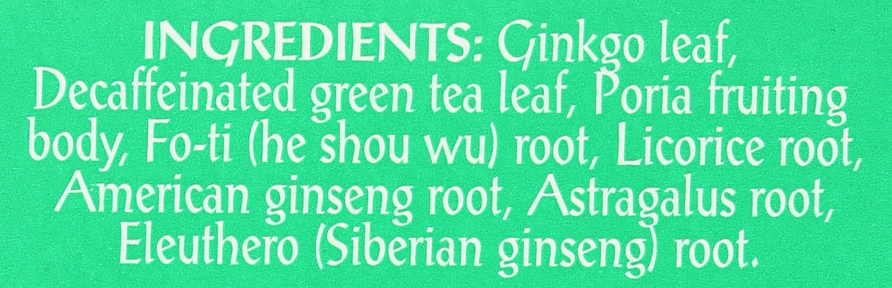 Tea Ginkgo Decaf Green Tea 20 Tea Bags 1.27oz