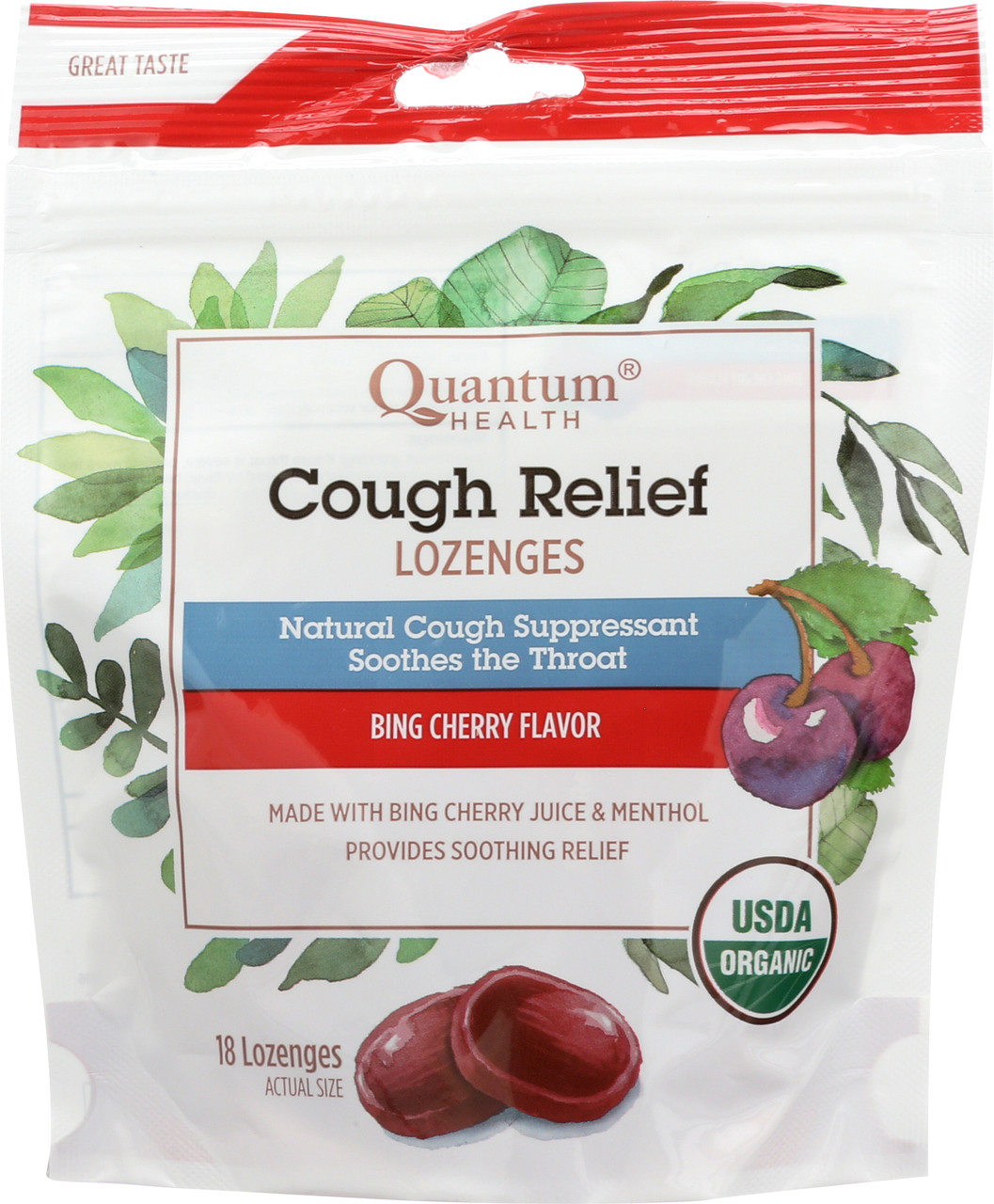 Cough Relief Bing Cherry Lozenges Bing Cherry Flavor