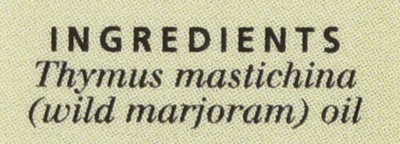 Marjoram, Wild, Essential Oil  0.5 Fl oz 15 Ml