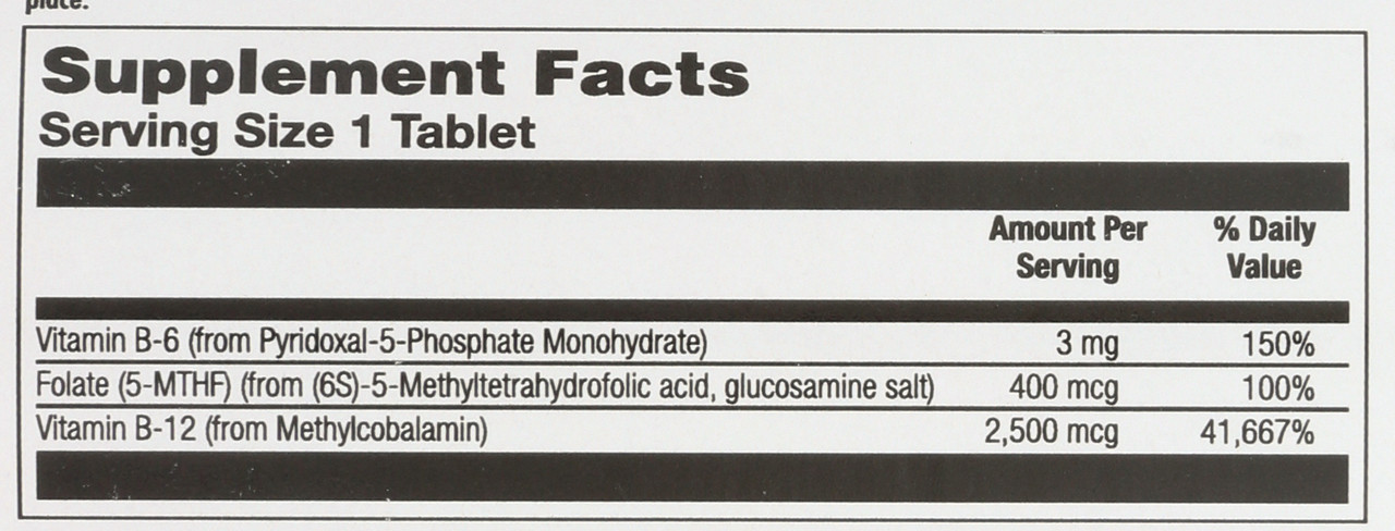 B-6 B-12 Methyl Folate Activmelt Mixed Berry 60 Micro Tablets