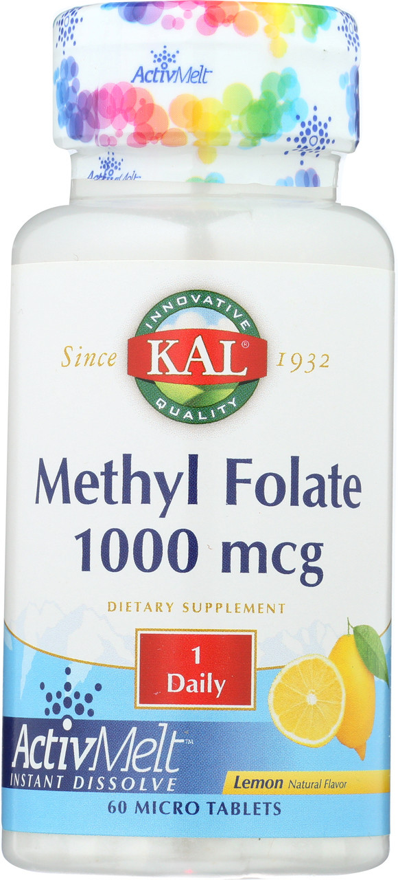 Methyl Folate Activmelt Lemon 60 Micro Tablets