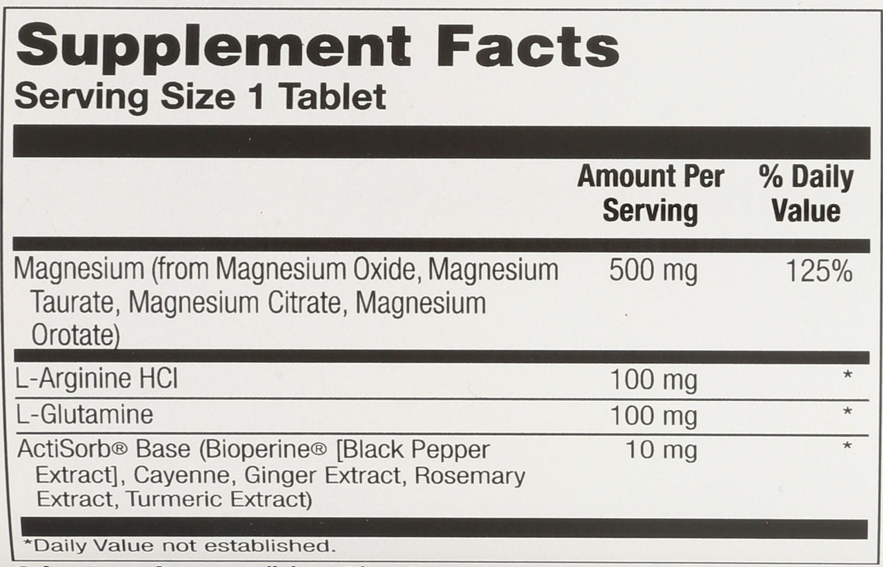 Magnesium Once Daily 500mg 60 Tablet