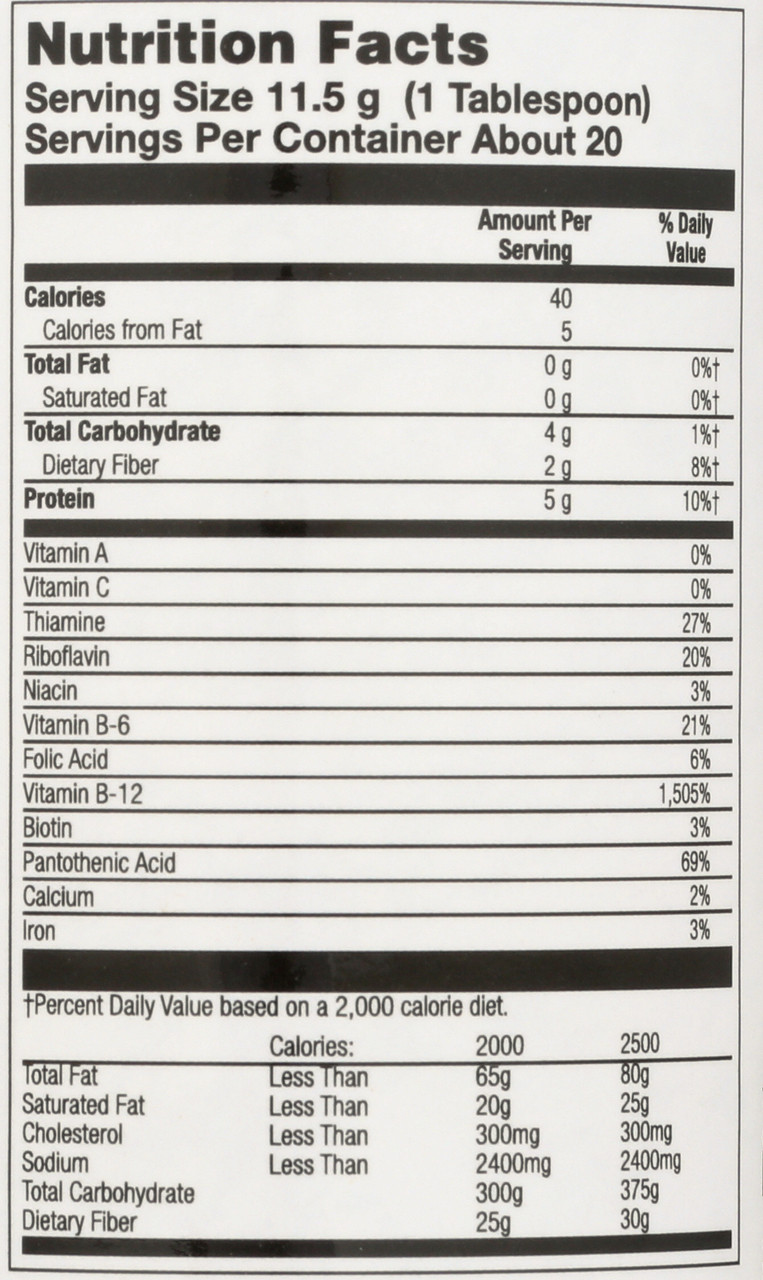 Brewer's Yeast Unflavored 7.4oz 209g