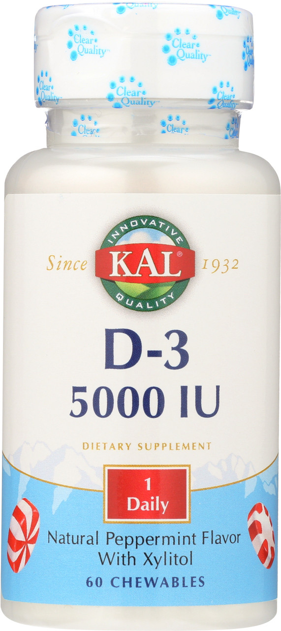 Ultra D-3 5000 IU Peppermint 60 Chewables