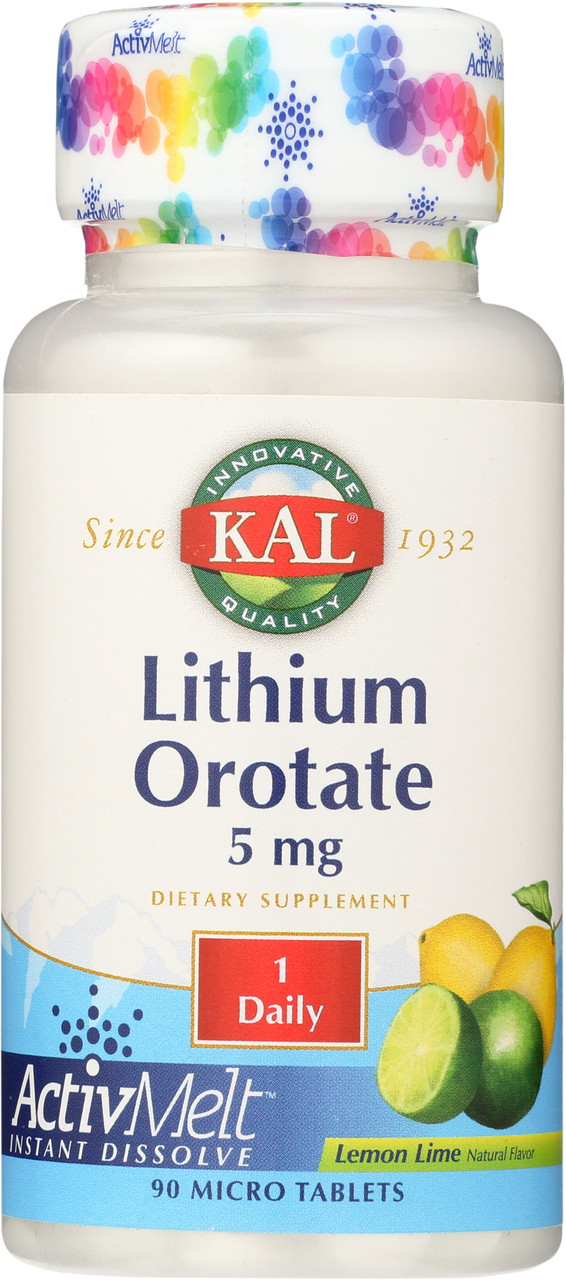 Lithium Orotate Activmelt Lemon Lime 90 Tablet