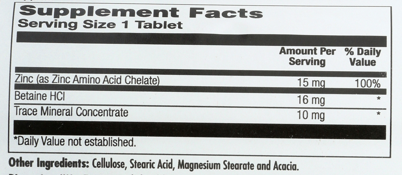 Zinc 15+ Chelated Chelated 100 Tablet