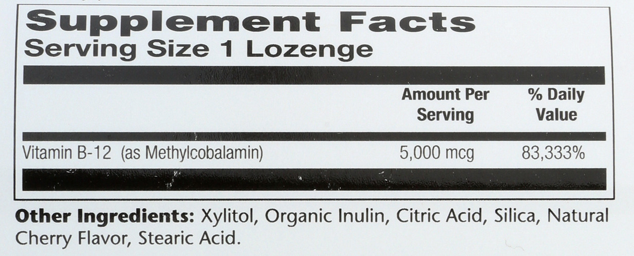 Methyl B-12 Cherry 60 Lozenges