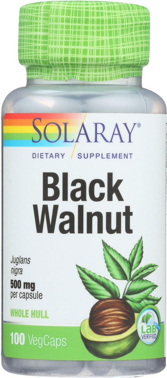 Black Walnut Whole Hull 100 Vegetarian Capsules