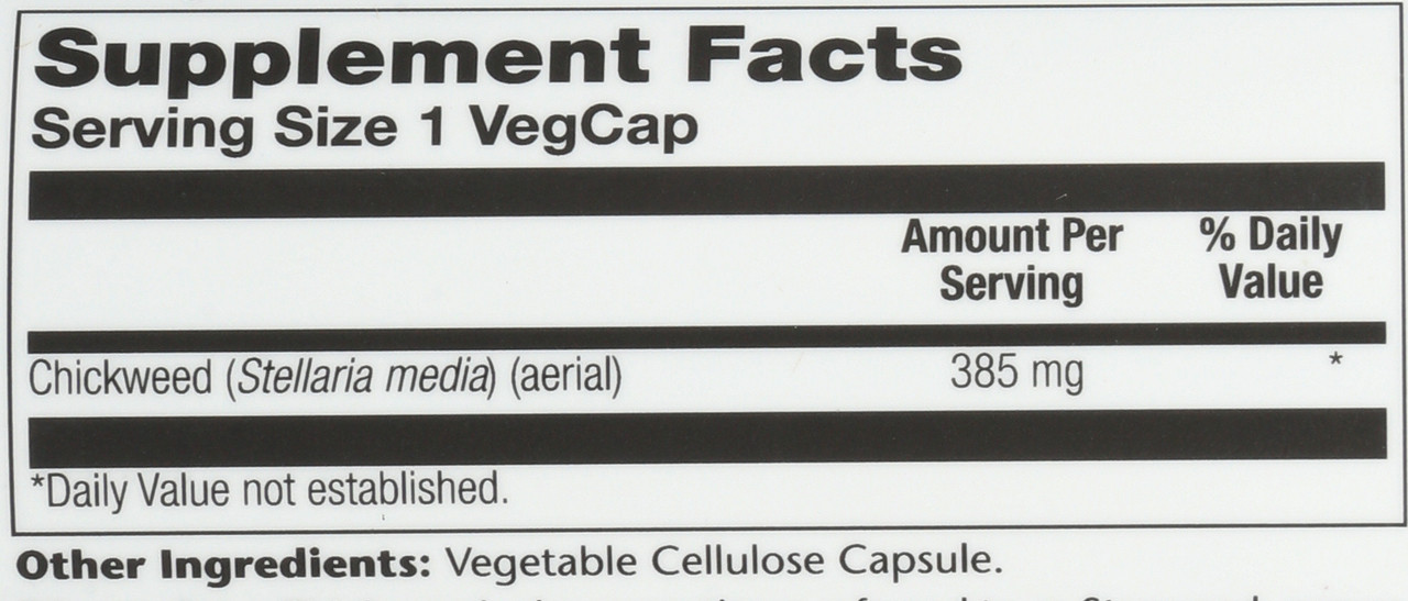 Chickweed Aerial 100 Vegetarian Capsules