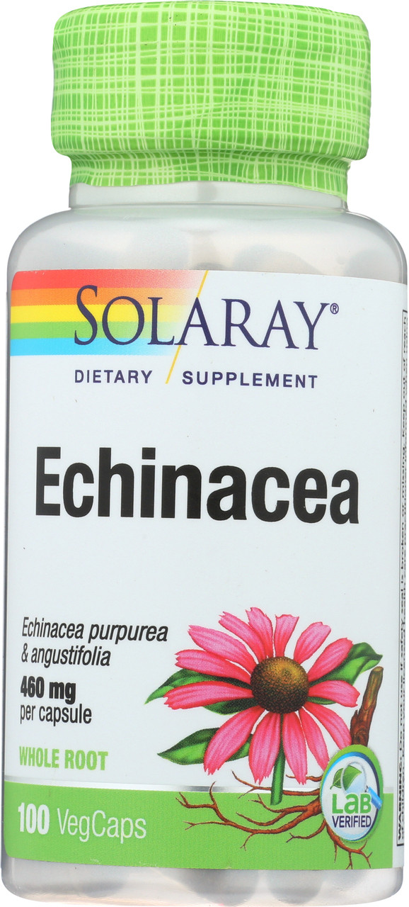 Echinacea Purpurea & Angustifolia Root 100 Vegetarian Capsules 460mg