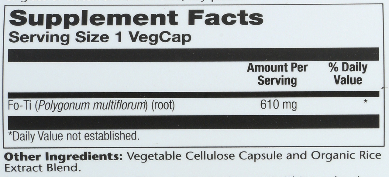 Fo-Ti Root 100 Vegetarian Capsules