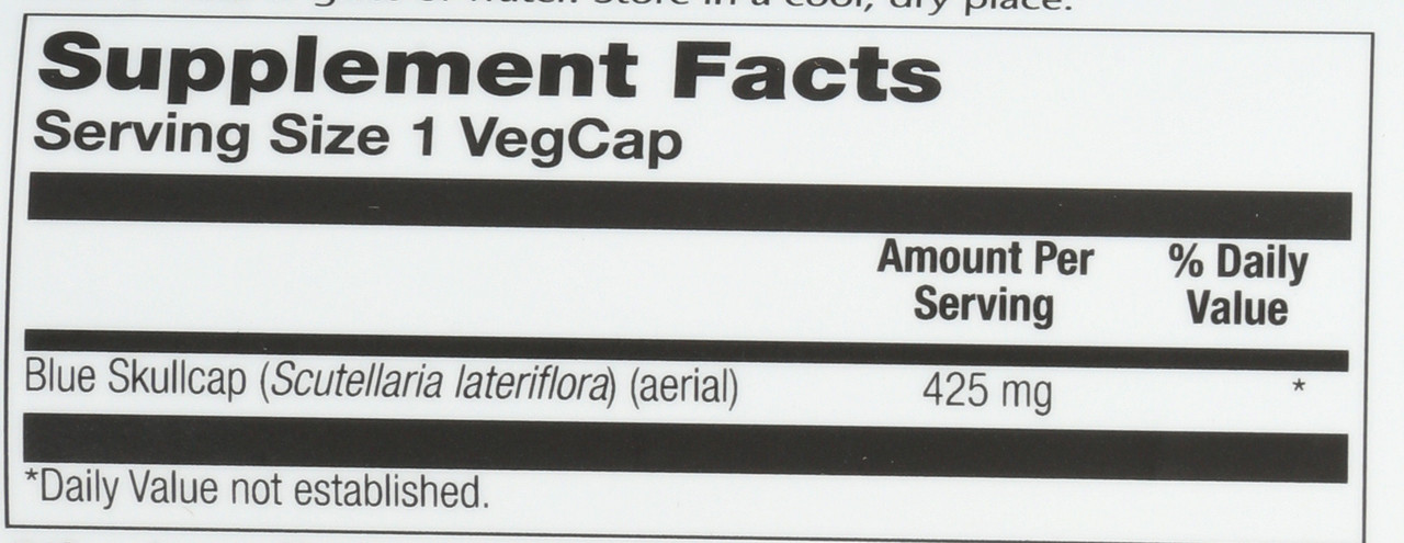 Blue Skullcap Aerial 100 Veggie Capsule