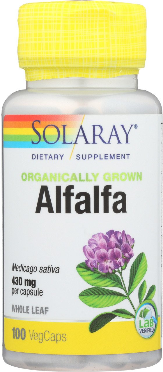 Organically Grown Alfalfa Leaf 100 Vegetarian Capsules