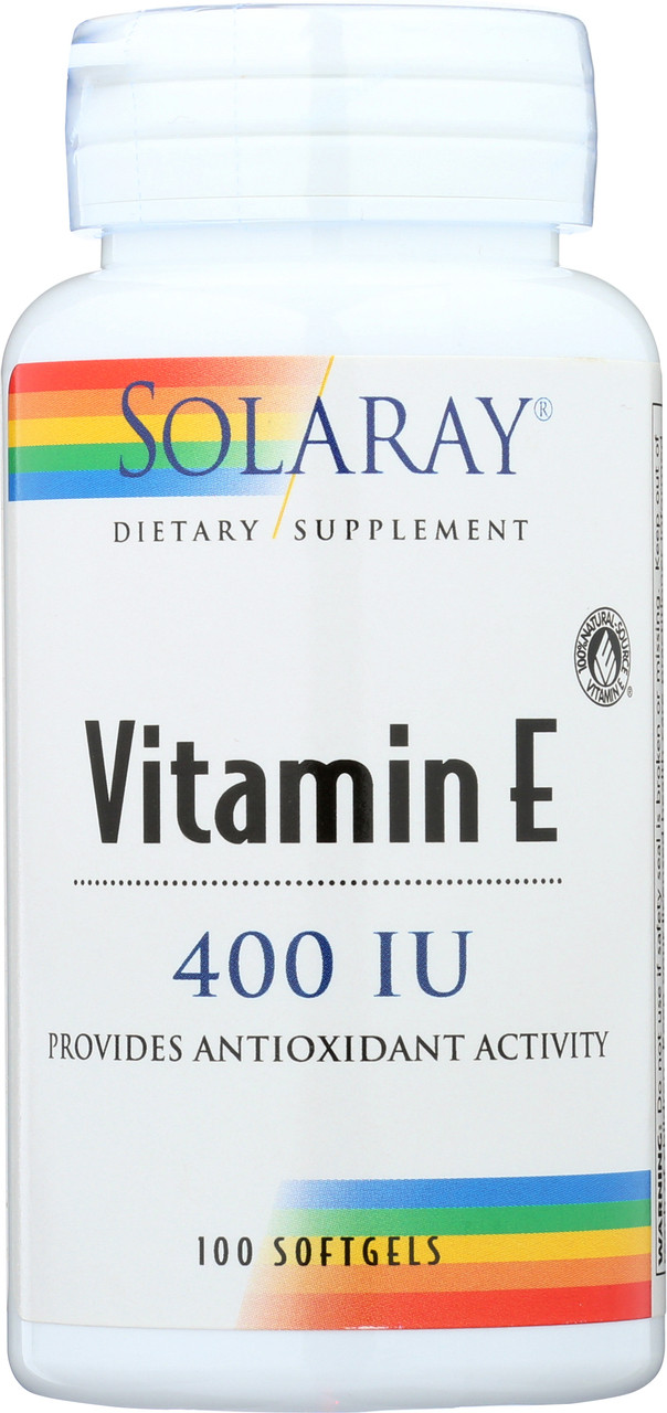 Vitamin E, D-Alpha Tocopherol 400 IU 100 Softgels