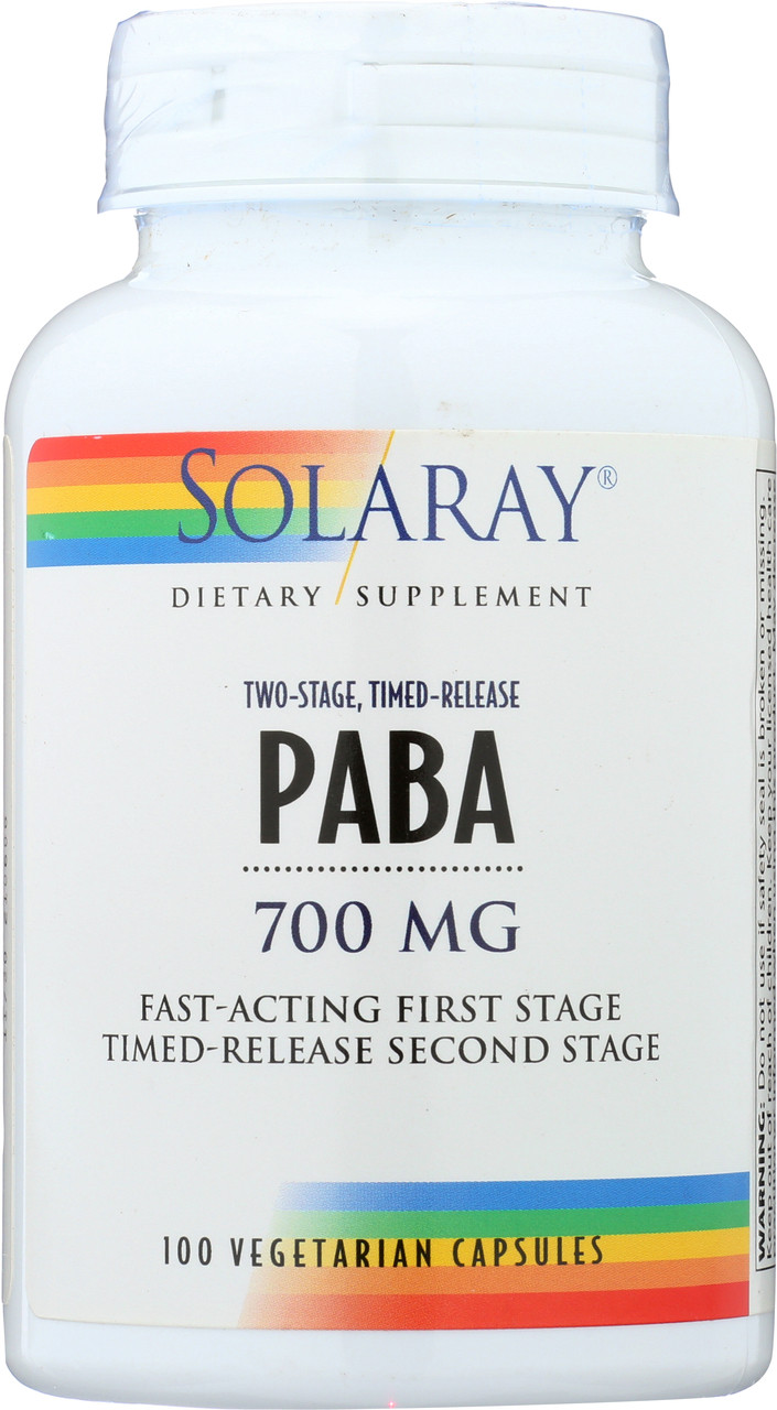 Paba, Two-Stage Timed-Release 100 Vegetarian Capsules