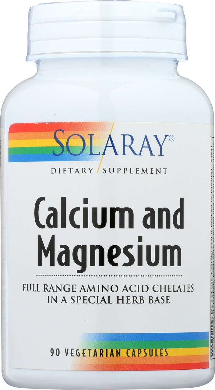 Calcium & Magnesium, Amino Acid Chelate, 2:1 Ratio 90 Vegetarian Capsules