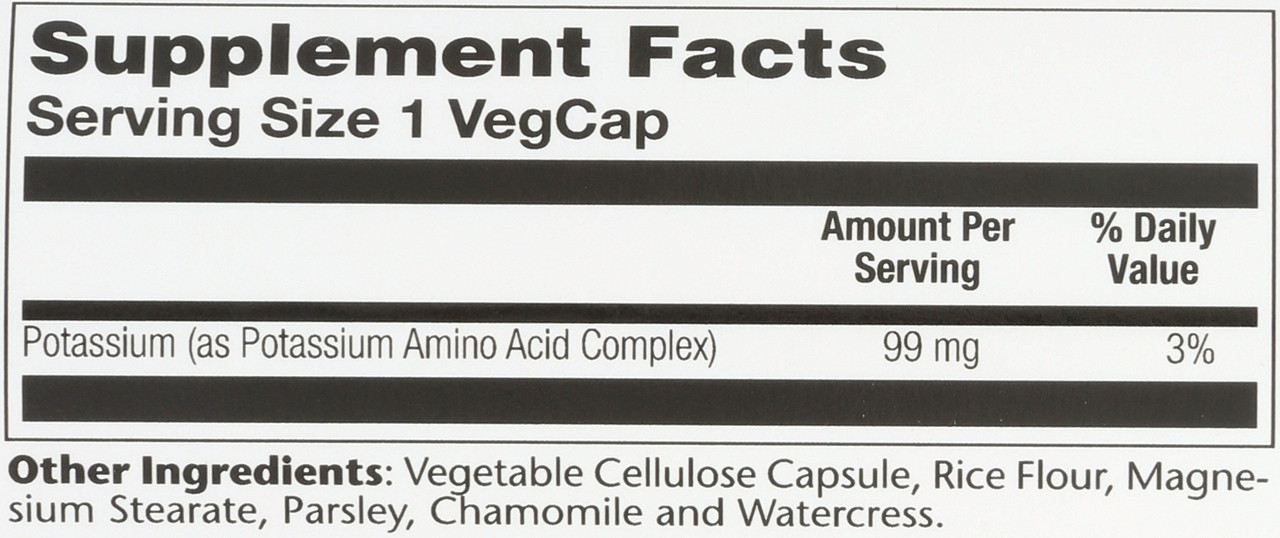Potassium 99 100 Vegetarian Capsules