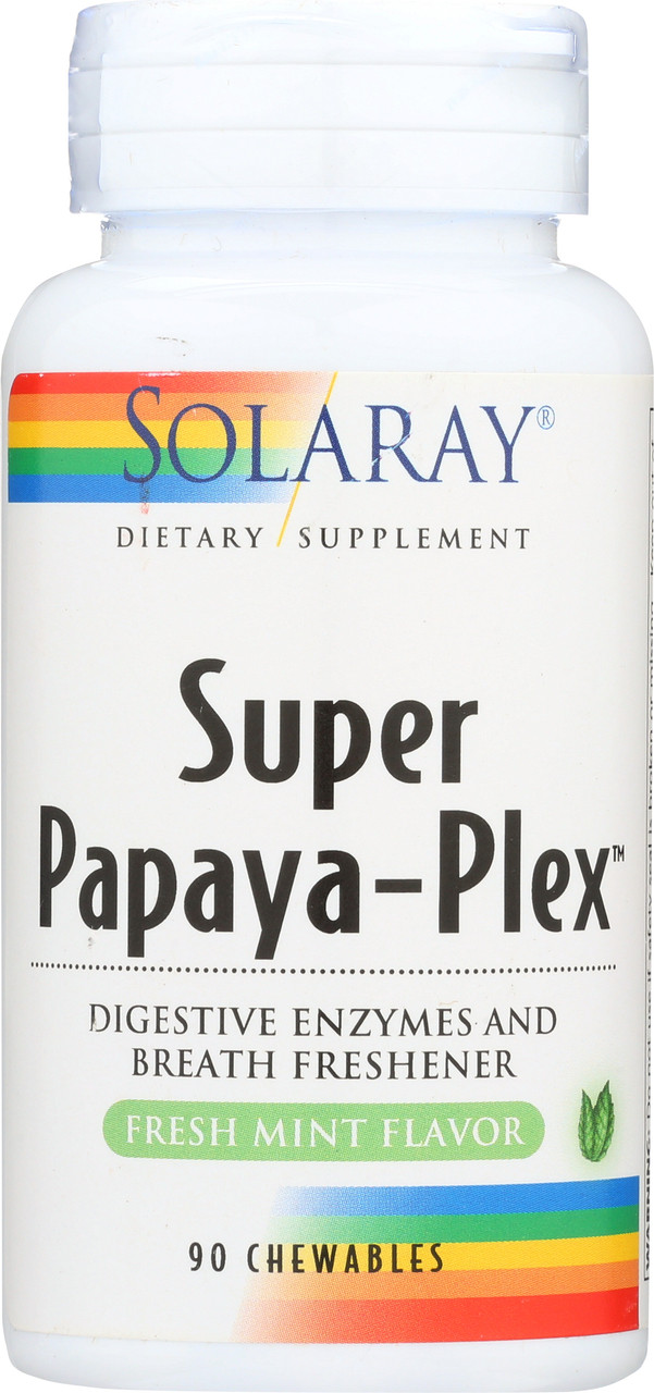Super Papaya-Plex, Papaya Enzyme Complex Mint 90 Chewables