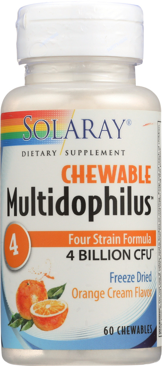 Multidophilus 4 Strain Probiotic Orange Cream 60 Chewables
