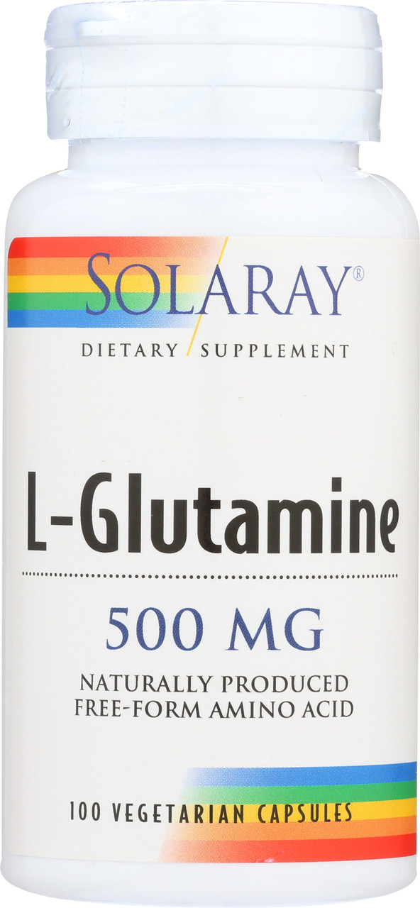 L-Glutamine, Free Form 500mg 100 Vegetarian Capsules