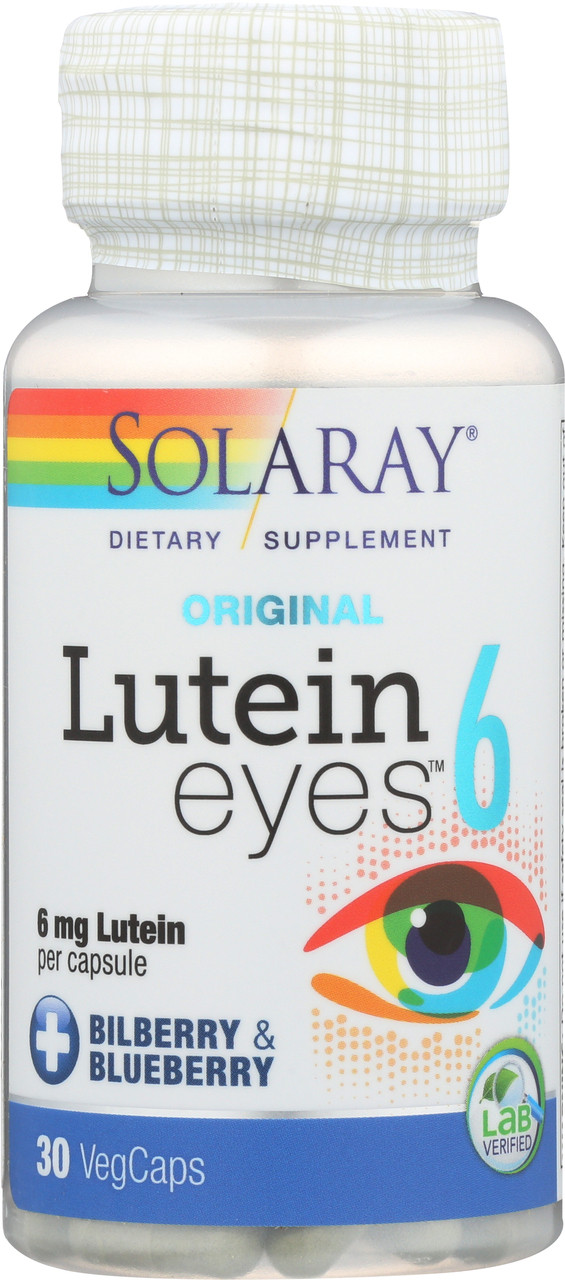 Lutein Eyes 6 Bilberry & Blueberry 30 Vegetarian Capsules