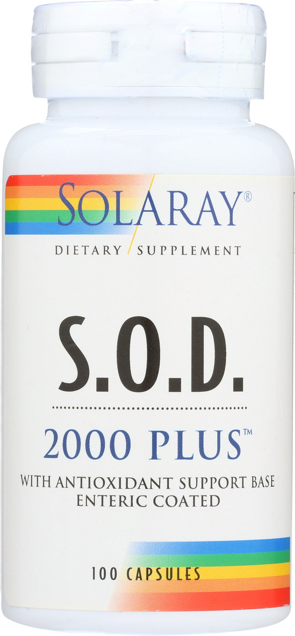Sod, Superoxide Dismutase 2000 Plus Antioxidant Blend 100 Capsules