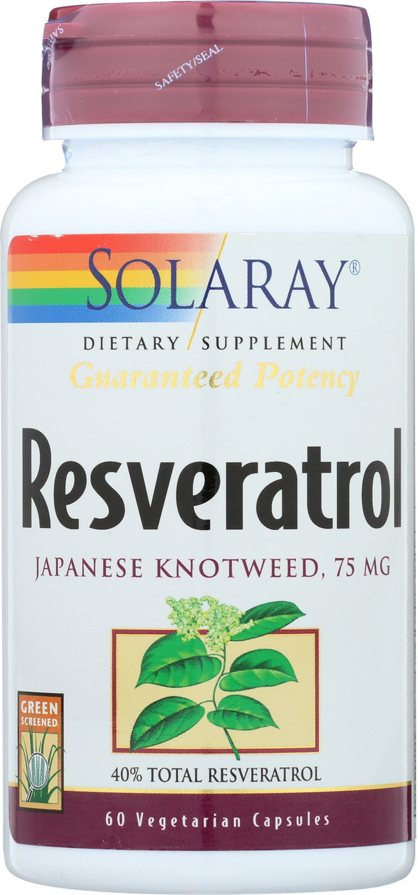 Resveratrol Japanese Knotweed, 75mg 60 Vegetarian Capsules