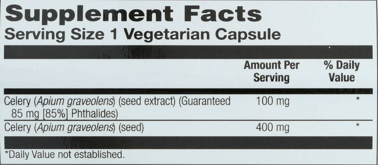 Celery Seed Extract 30 Vegetarian Capsules