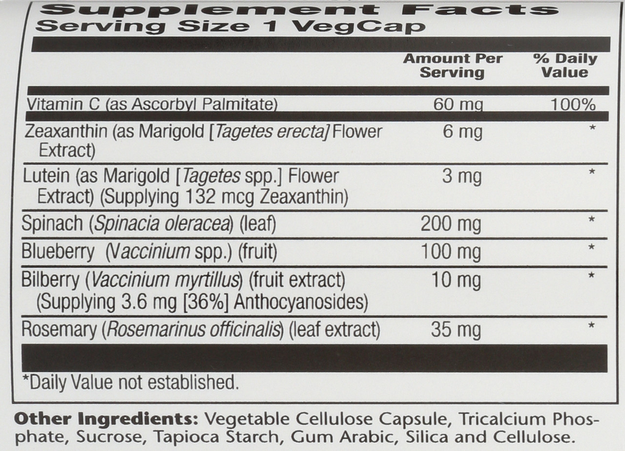 Ultra Zeaxanthin 6mg Eye Health Support 30 Vegetarian Capsules