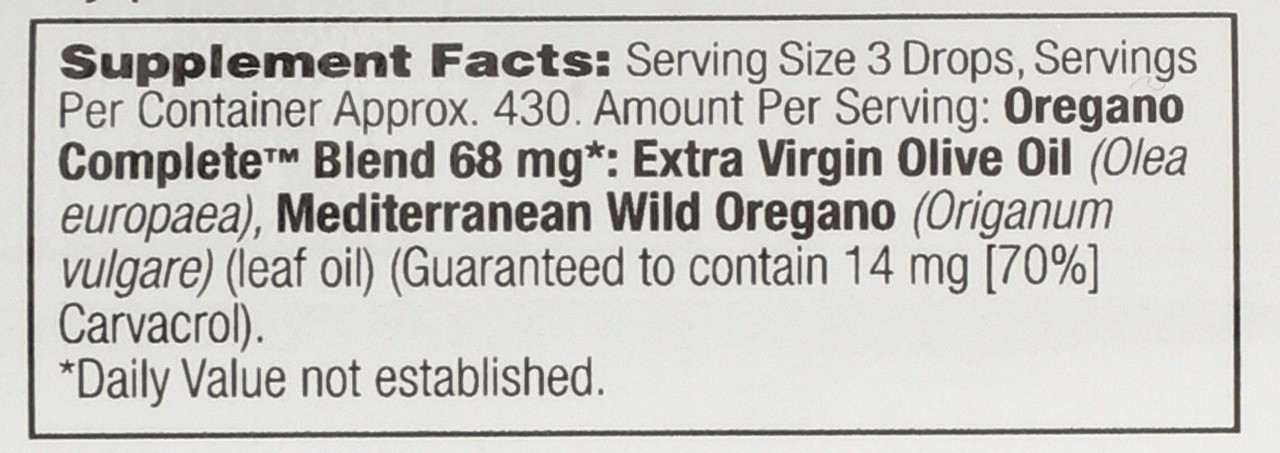 Oregano Complete Unflavored 1 Fl oz 30mL