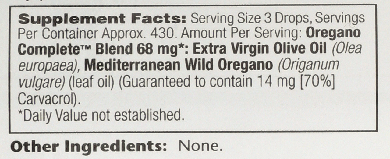 Oregano Complete Unflavored 1 Fl oz 30mL