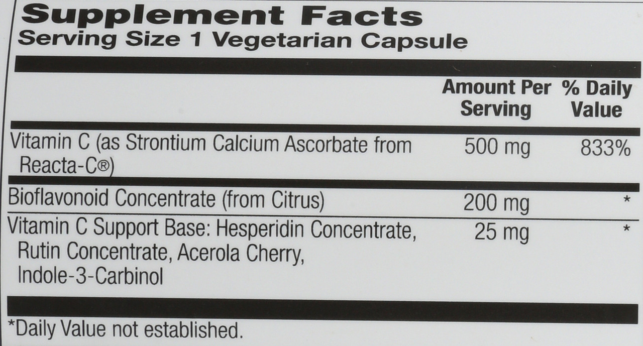 Reacta-C & Bioflavonoids 180 Vegetarian Capsules