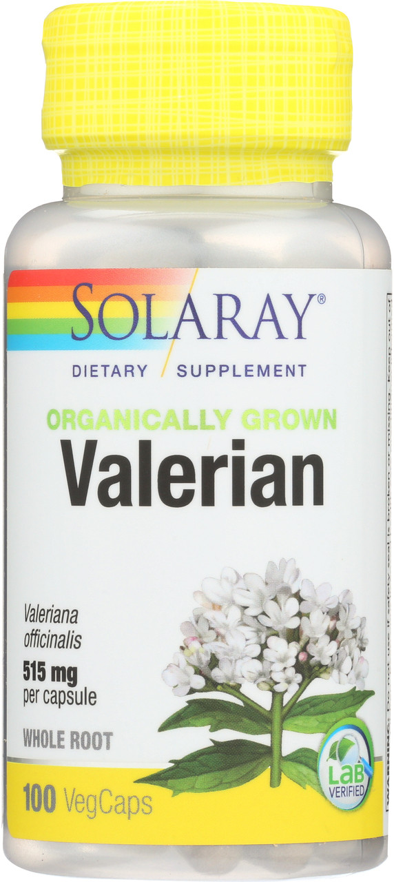 Organically Grown Valerian Root 100 Vcaps 515mg