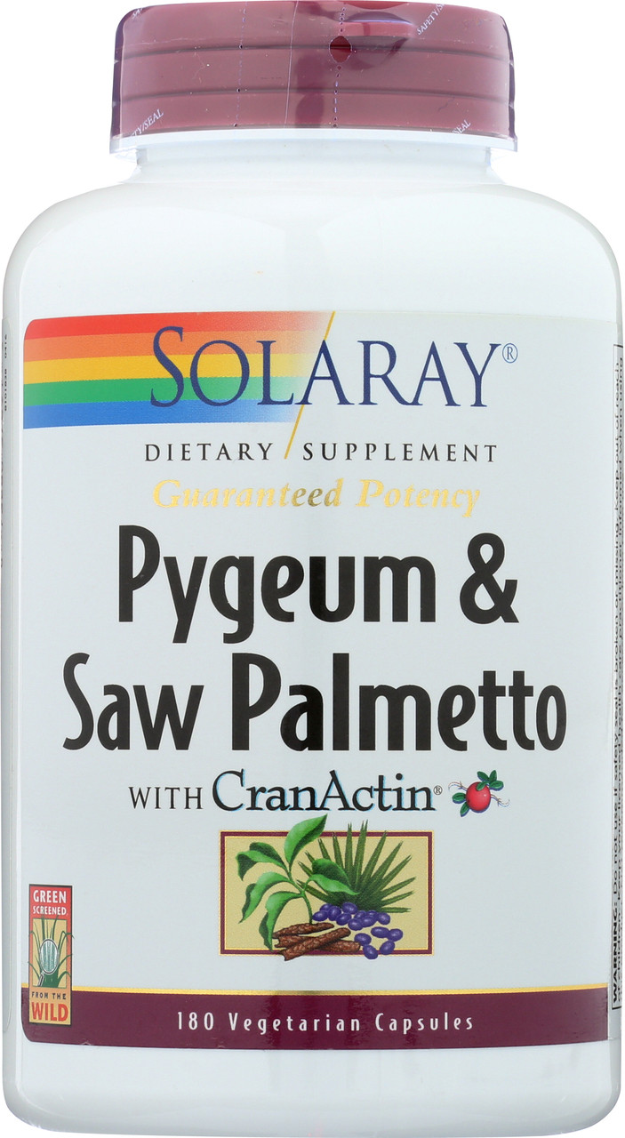 Pygeum & Saw Palmetto With Cranactin 180 Vegetarian Capsules