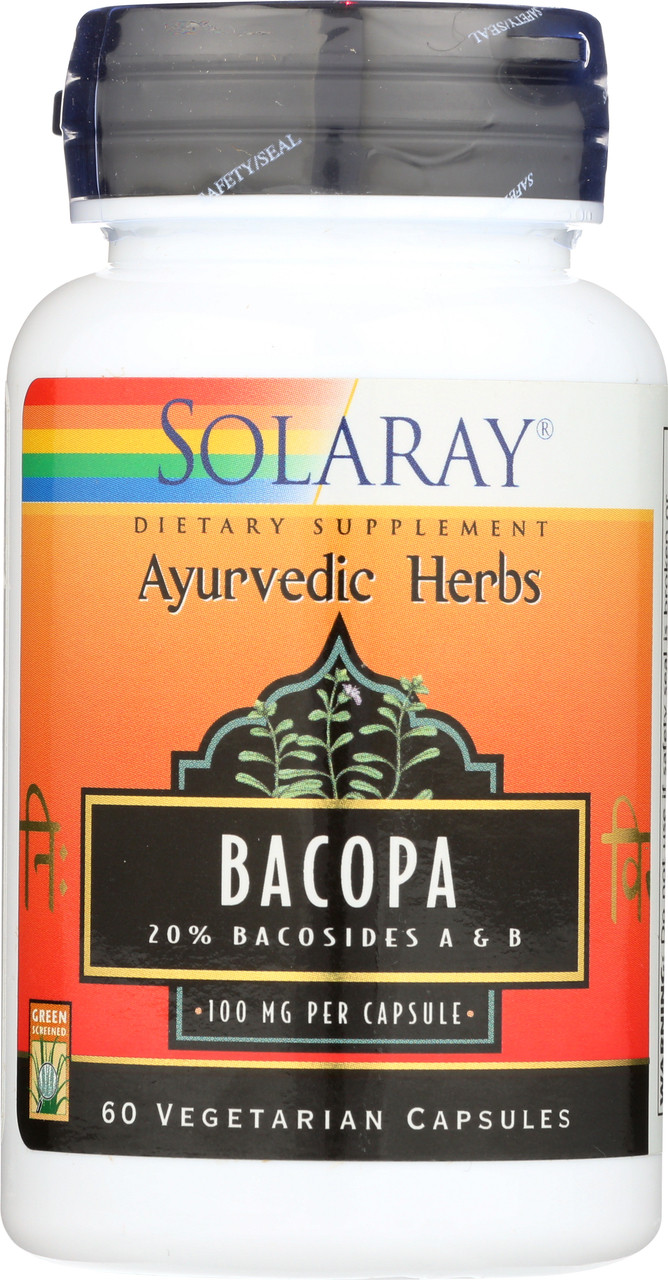 Bacopa Leaf Extract 100mg Per Capsule 60 Vegetarian Capsules