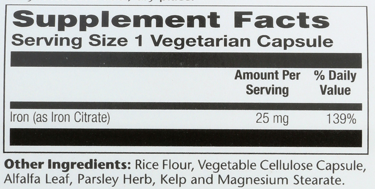Biocitrate Iron 60 Vegetarian Capsules