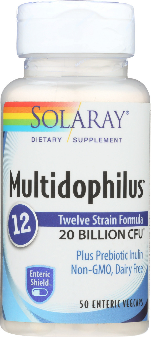 Multidophilus 12 Strain Probiotic, 20 Billion CFU 50 50 Enteric Vegcaps